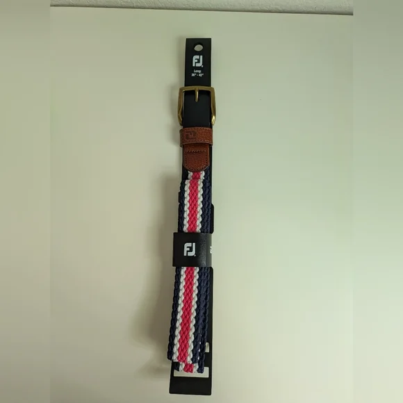 FootJoy Navy and Red Men's Belt - Picture 5 of 5